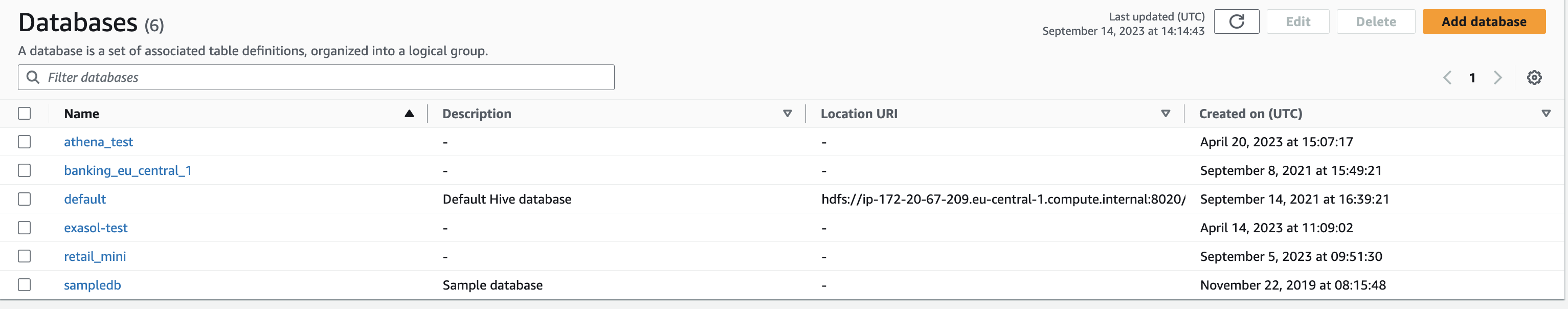 Databases