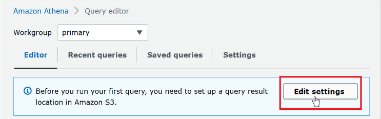 Query result location